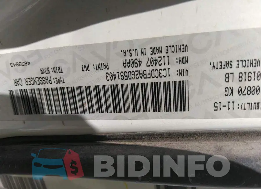 1C3CDFBA2GD591403 Photo# 9