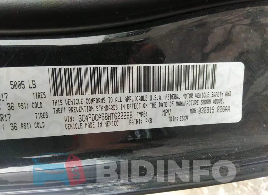 3C4PDCAB8HT622266 Photo# 9
