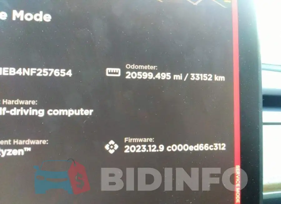 5YJ3E1EB4NF257654 Photo# 7