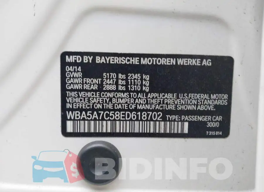 WBA5A7C58ED618702 Photo# 9