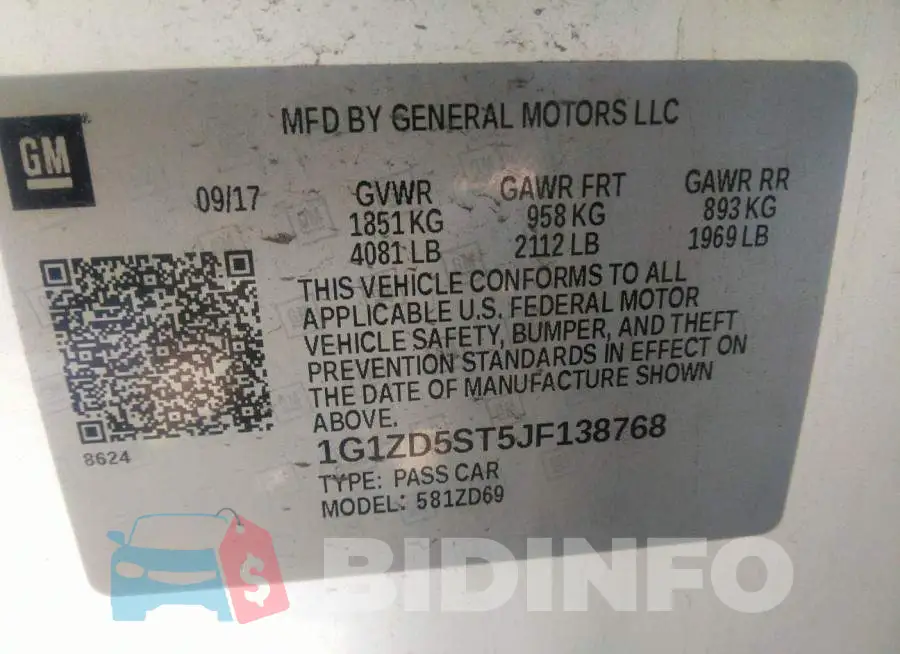 1G1ZD5ST5JF138768 Photo# 9