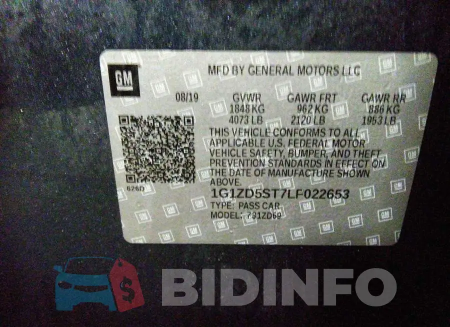 1G1ZD5ST7LF022653 Photo# 9