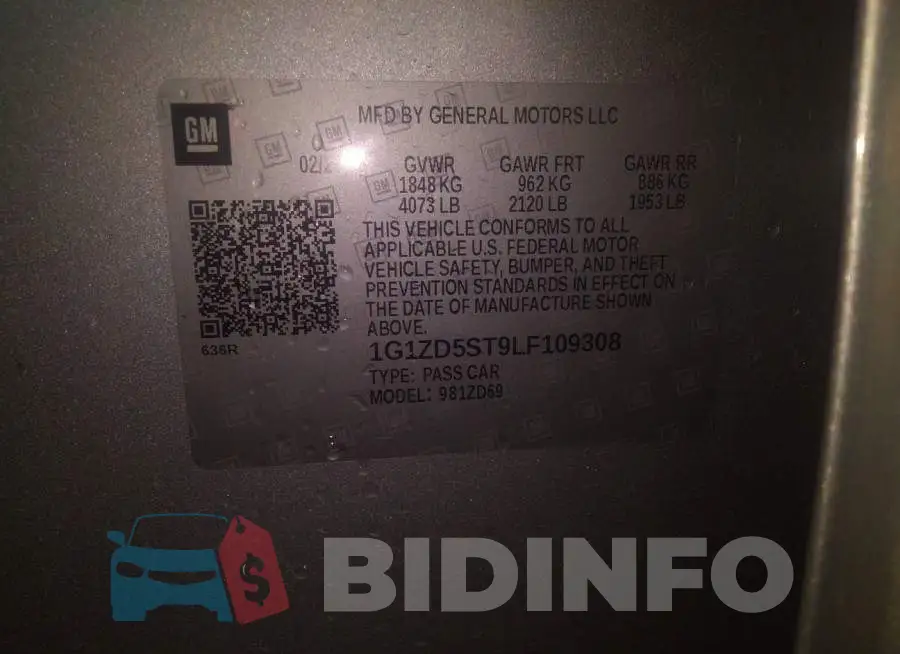 1G1ZD5ST9LF109308 Photo# 9