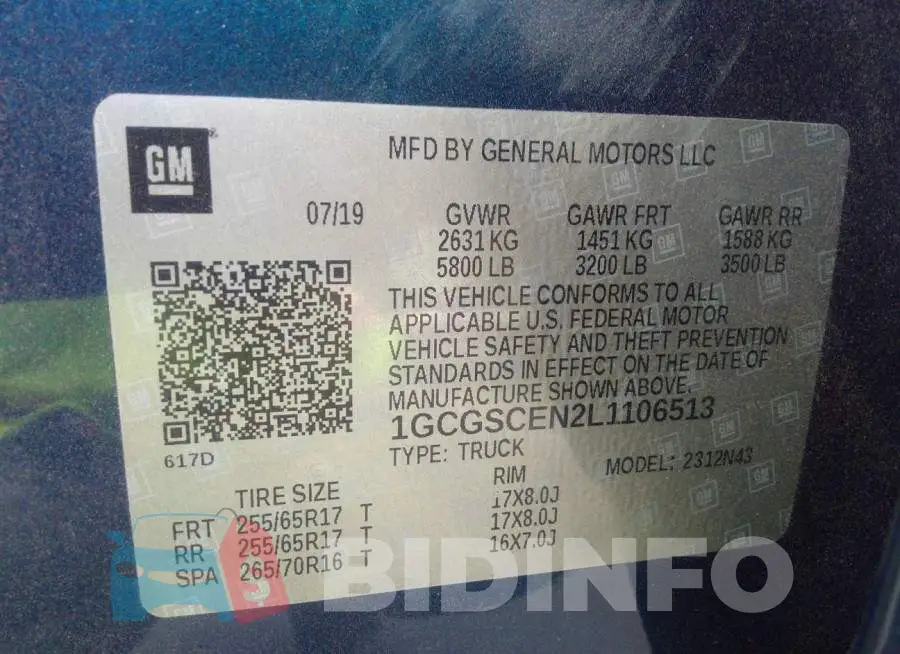 1GCGSCEN2L1106513 Photo# 9