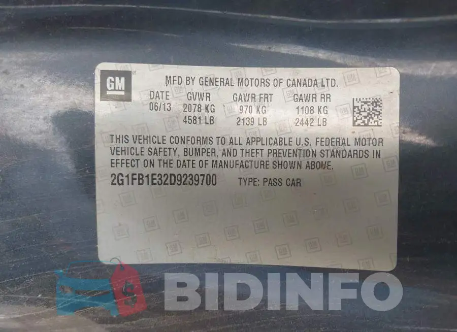 2G1FB1E32D9239700 Photo# 9