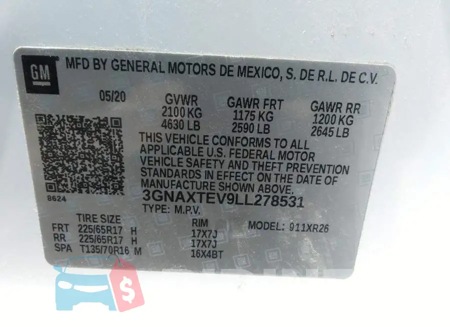 3GNAXTEV9LL278531 Photo# 9