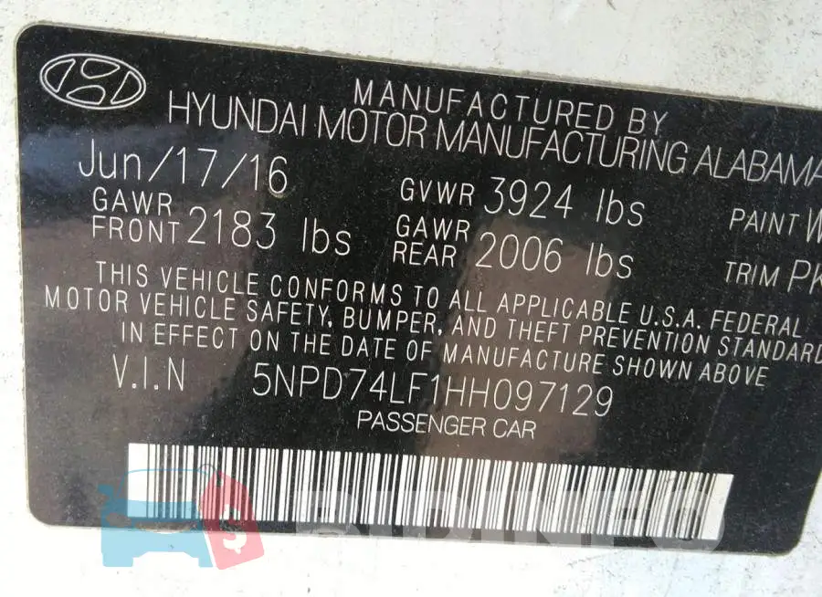 5NPD74LF1HH097129 Photo# 9