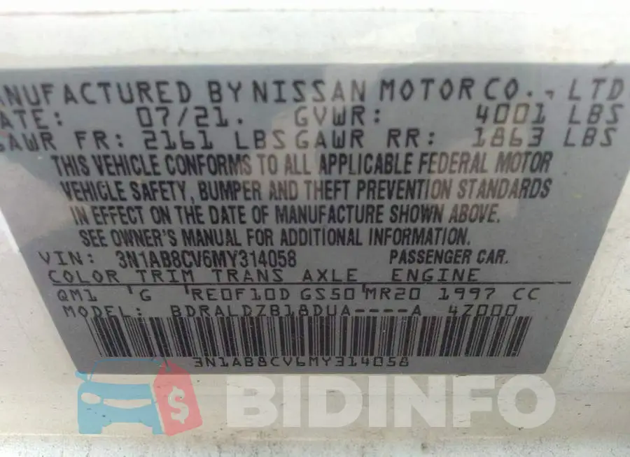 3N1AB8CV6MY314058 Photo# 9