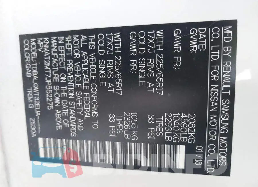 KNMAT2MT7JP552275 Photo# 9