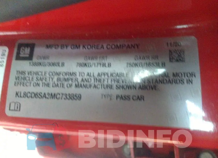 KL8CD6SA3MC733859 Photo# 9