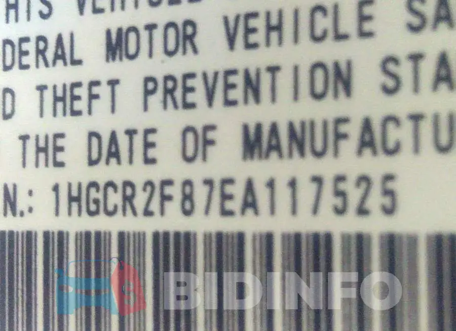 1HGCR2F87EA117525 Photo# 9