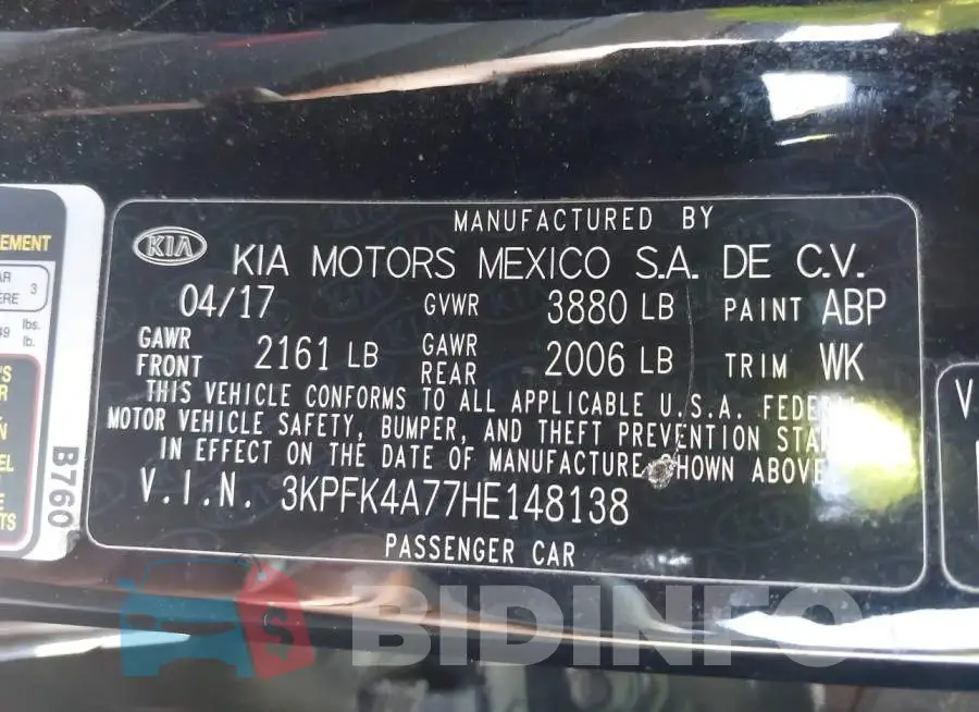 3KPFK4A77HE148138 Photo# 9