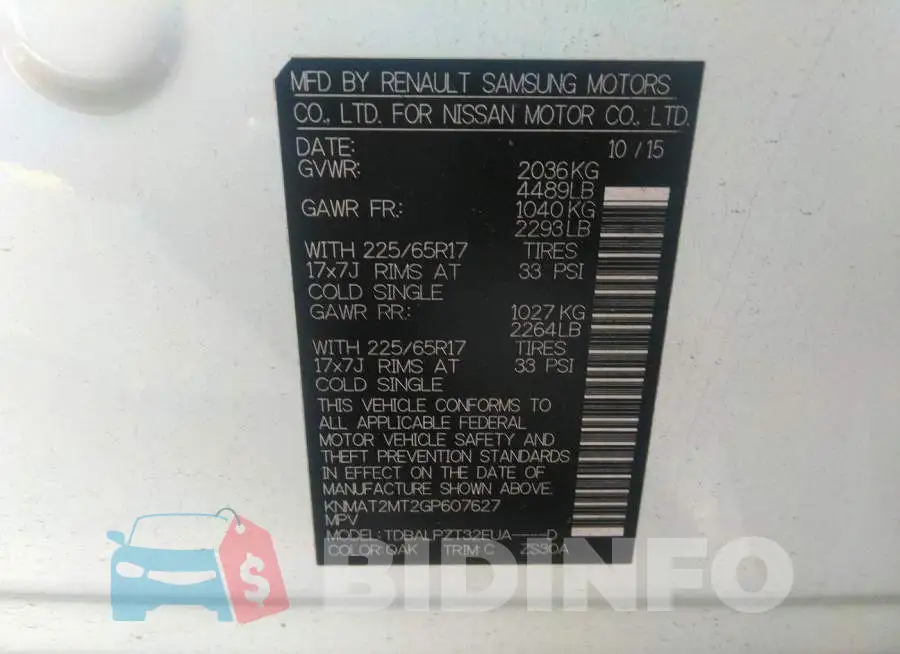 KNMAT2MT2GP607627 Photo# 9