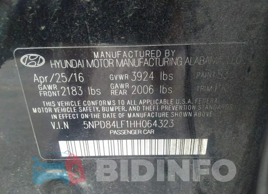 5NPD84LF1HH064323 Photo# 9