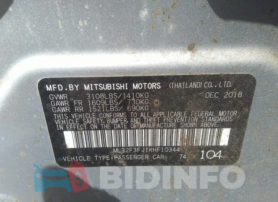 ML32F3FJ1KHF10344 Photo# 9