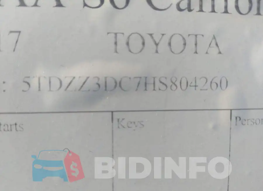 5TDZZ3DC7HS804260 Photo# 9