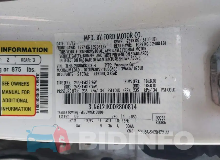 3LN6L2JK0DR800814 Photo# 9