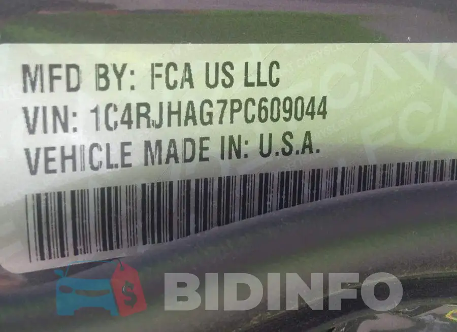 1C4RJHAG7PC609044 Photo# 9
