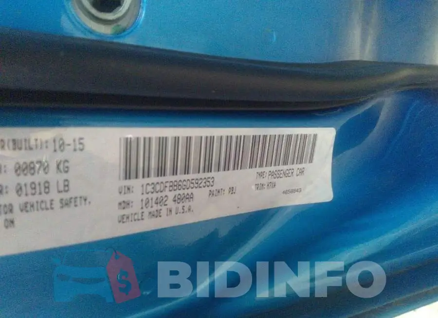 1C3CDFBB6GD592353 Photo# 9