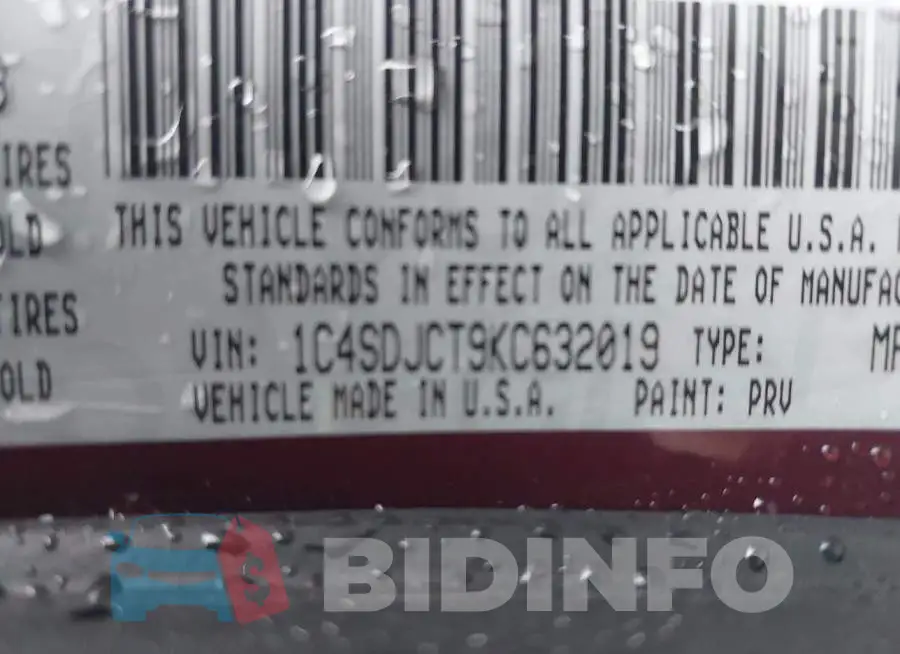 1C4SDJCT9KC632019 Photo# 9