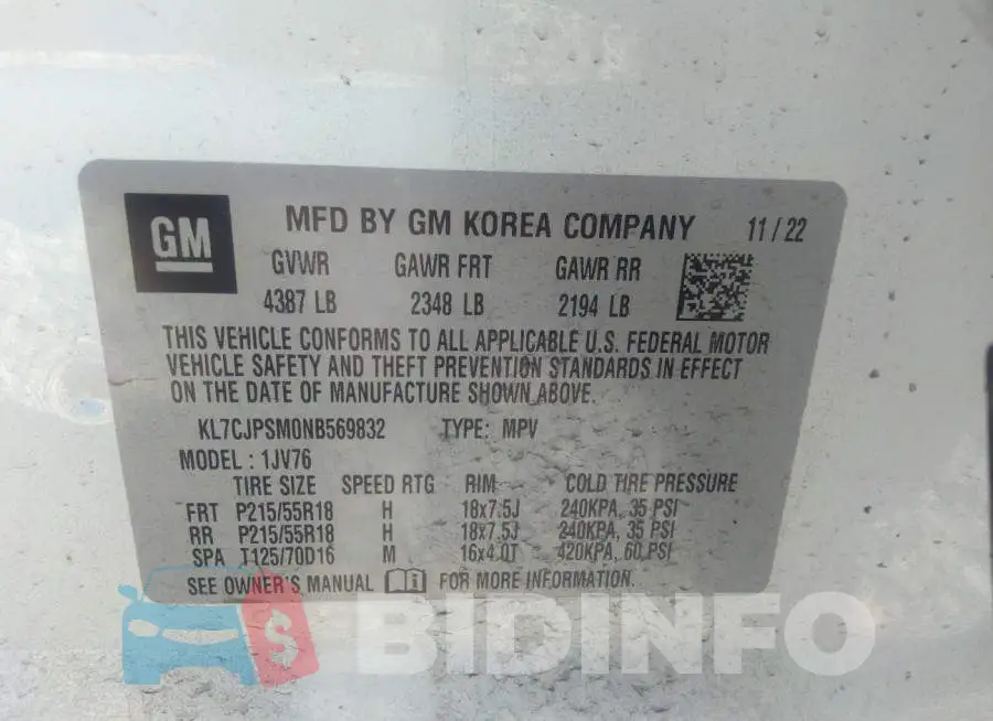 KL7CJPSM0NB569832 Photo# 9