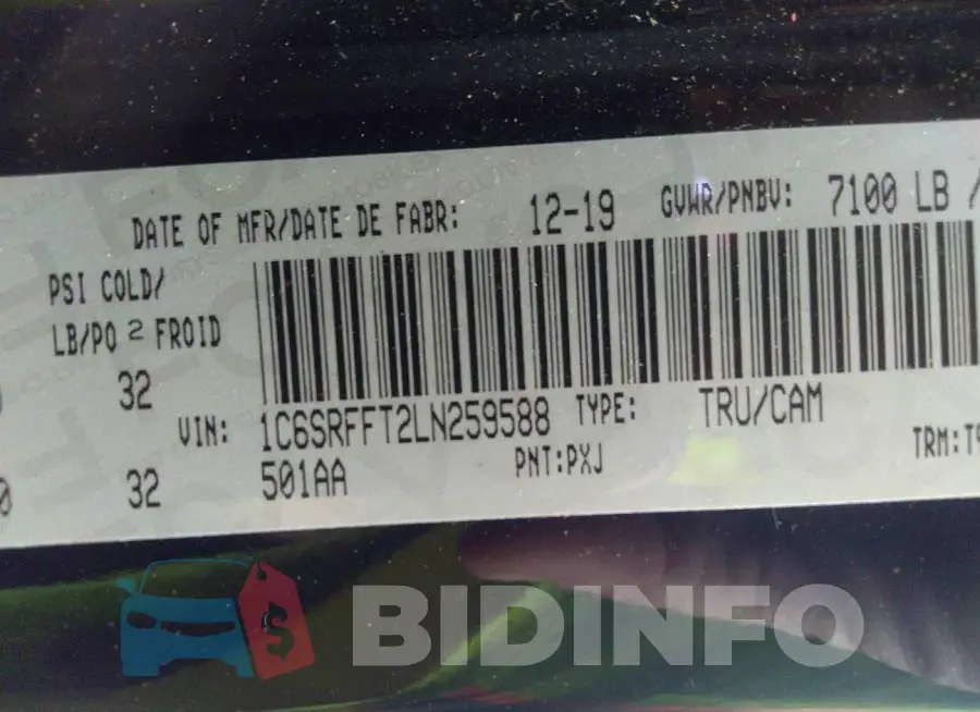 1C6SRFFT2LN259588 Photo# 9