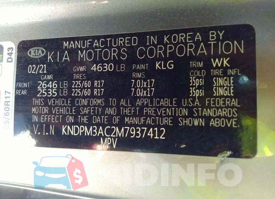 KNDPM3AC2M7937412 Photo# 9