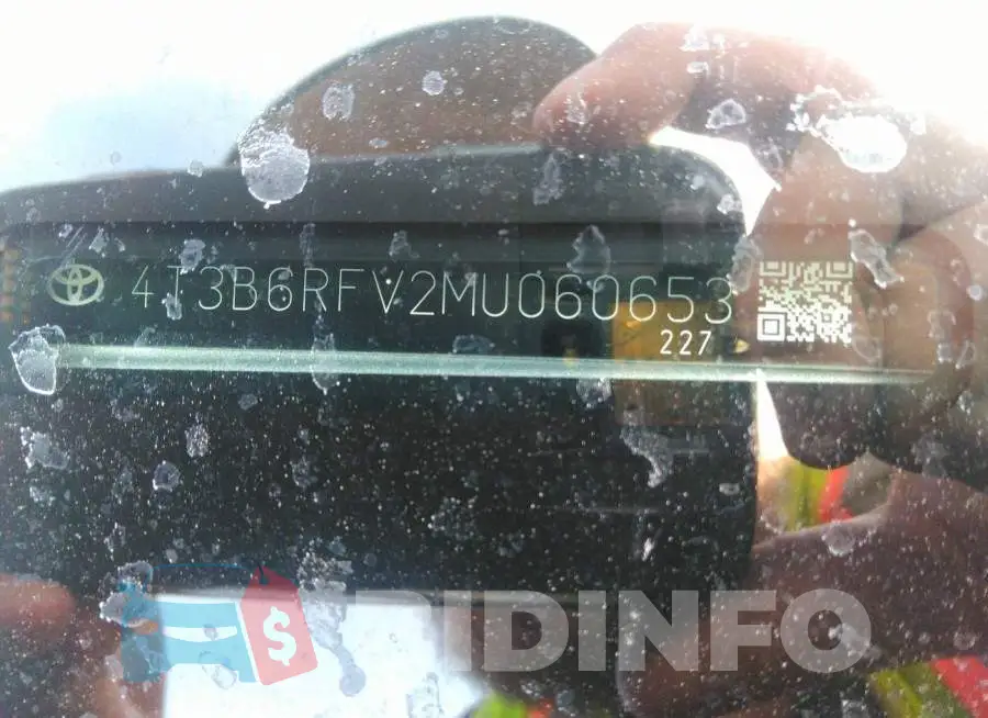 4T3B6RFV2MU060653 Photo# 9