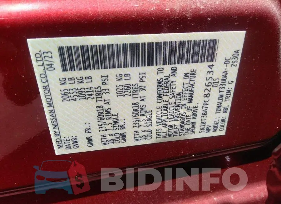 5N1BT3BA7PC826534 Photo# 9