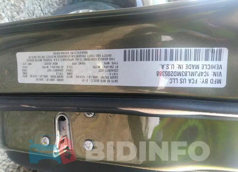 1C4PJMLB3MD205388 Photo# 9
