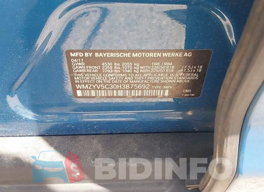 WMZYV5C30H3B75692 Photo# 9