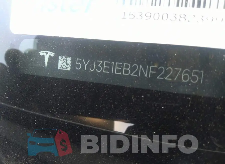 5YJ3E1EB2NF227651 Photo# 9