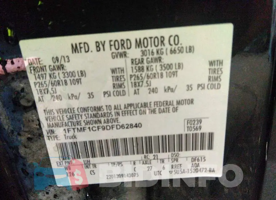 1FTMF1CF9DFD62840 Photo# 9