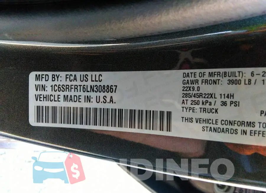 1C6SRFRT6LN308867 Photo# 9