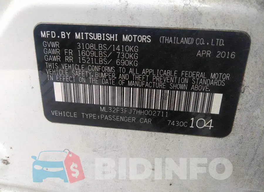 ML32F3FJ7HH002711 Photo# 9