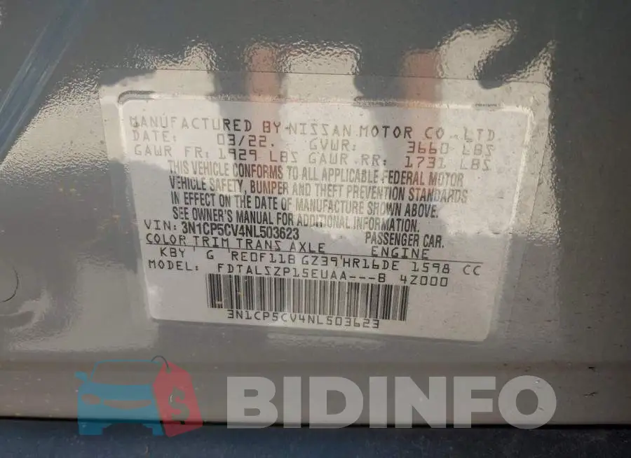 3N1CP5CV4NL503623 Photo# 9