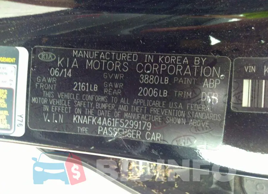KNAFK4A61F5299179 Photo# 9
