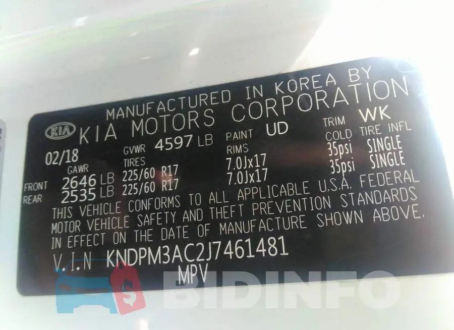 KNDPM3AC2J7461481 Photo# 9