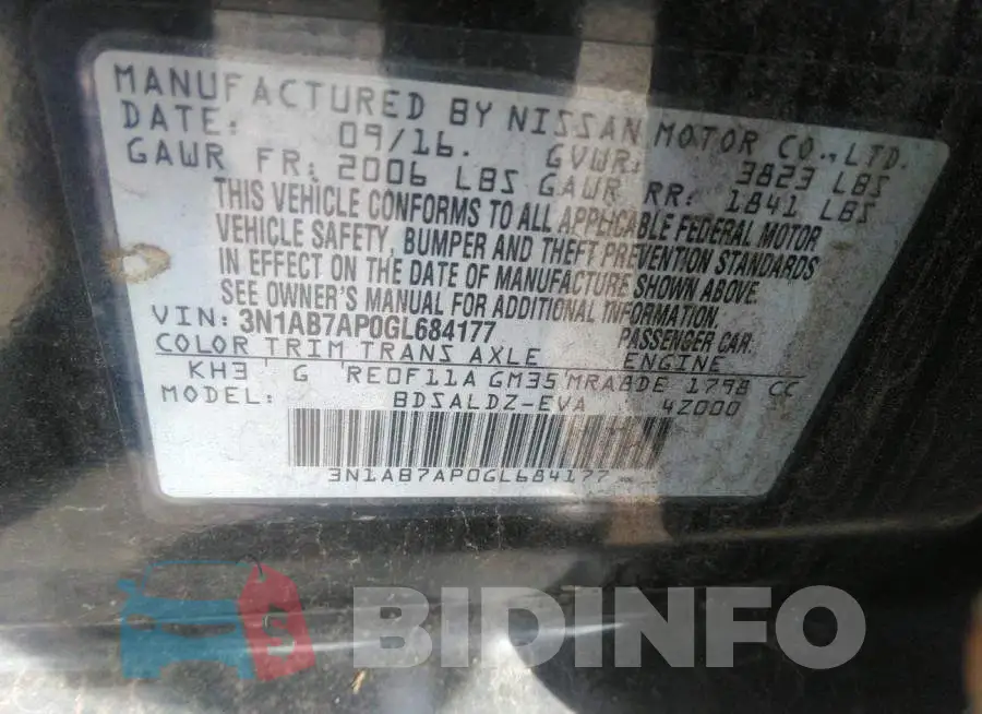 3N1AB7AP0GL684177 Photo# 9