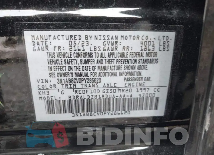 3N1AB8CV0PY286620 Photo# 9