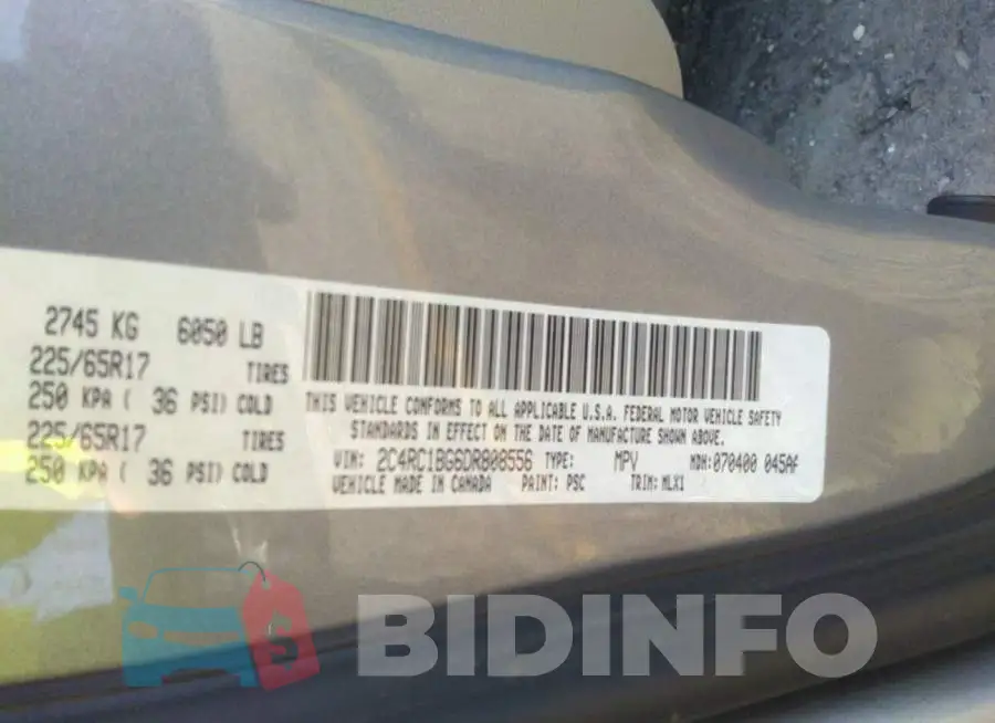 2C4RC1BG6DR808556 Photo# 9