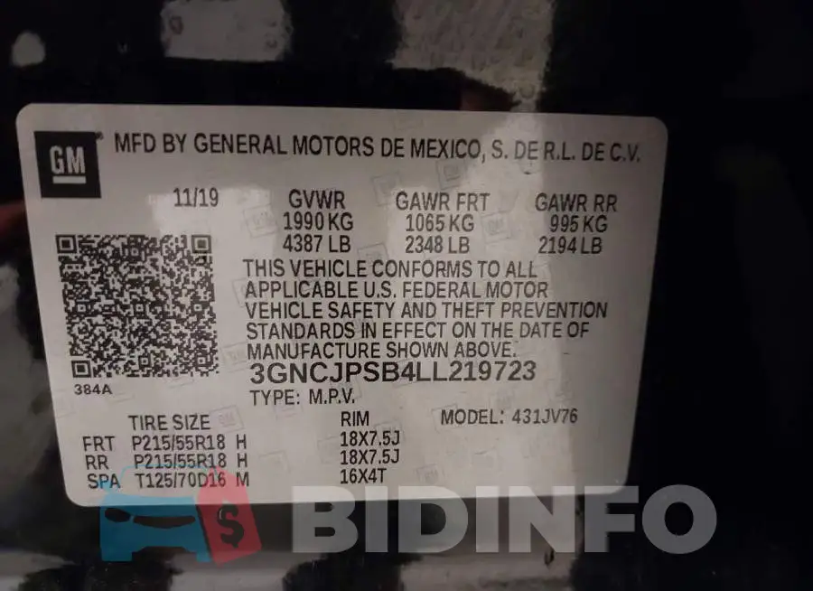 3GNCJPSB4LL219723 Photo# 9