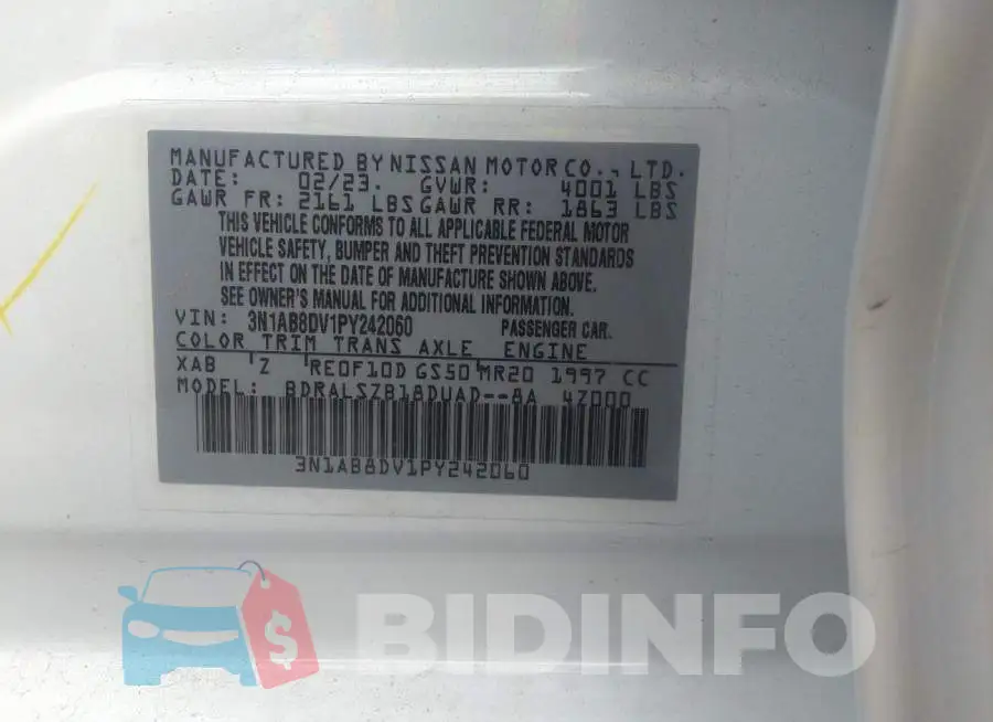 3N1AB8DV1PY242060 Photo# 9