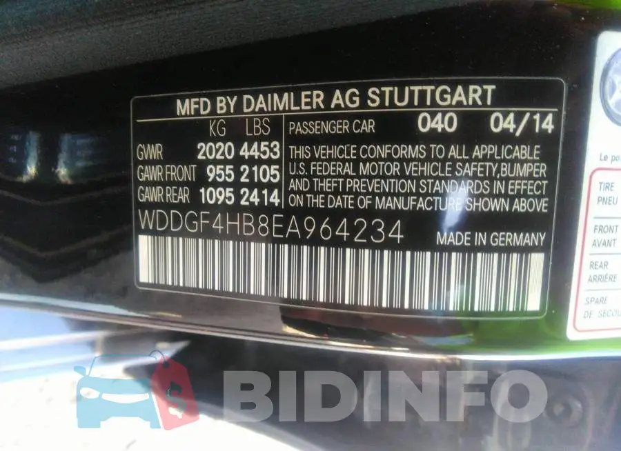 WDDGF4HB8EA964234 Photo# 9
