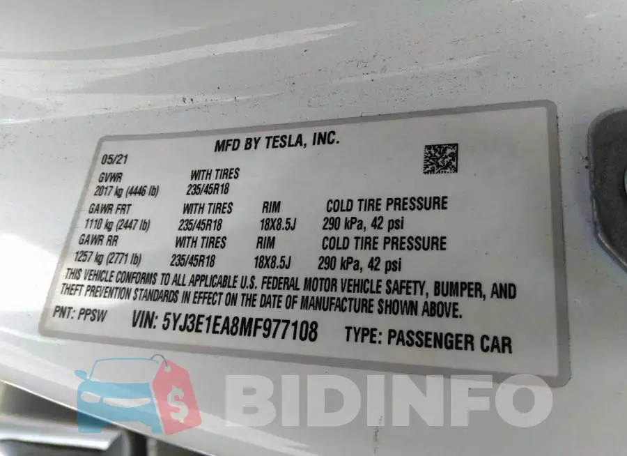 5YJ3E1EA8MF977108 Photo# 9