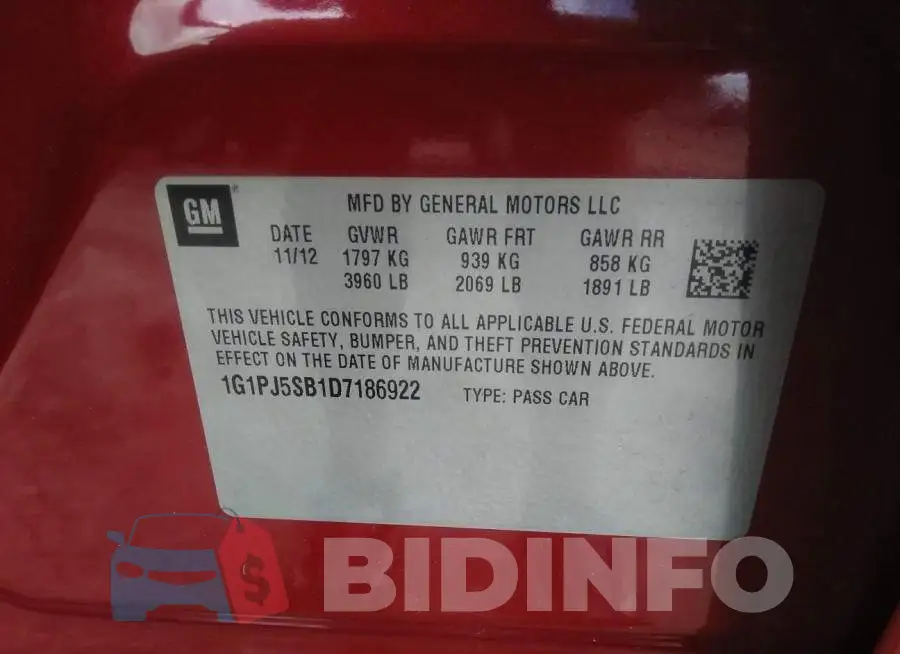 1G1PJ5SB1D7186922 Photo# 9