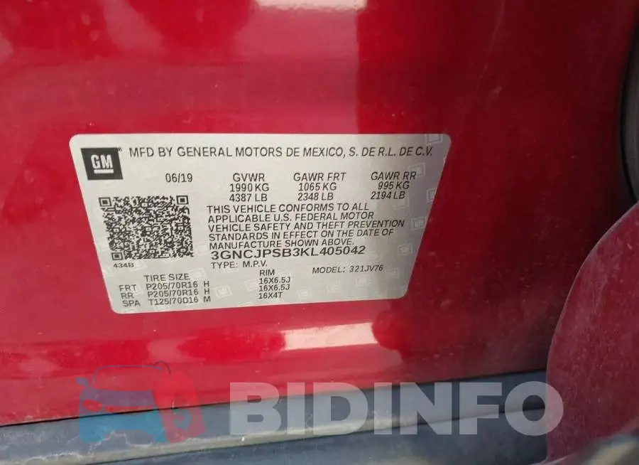 3GNCJPSB3KL405042 Photo# 9