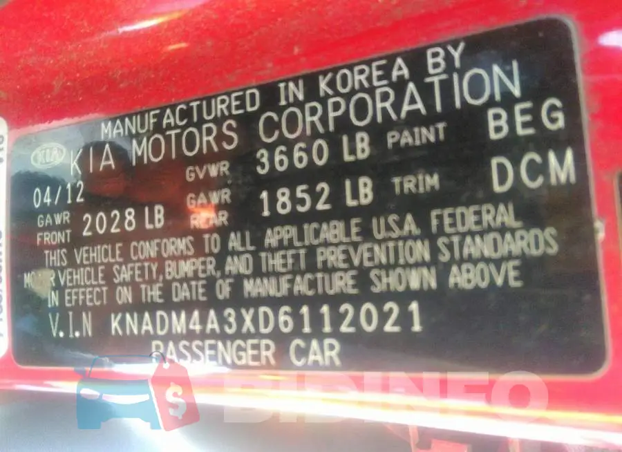 KNADM4A3XD6112021 Photo# 9