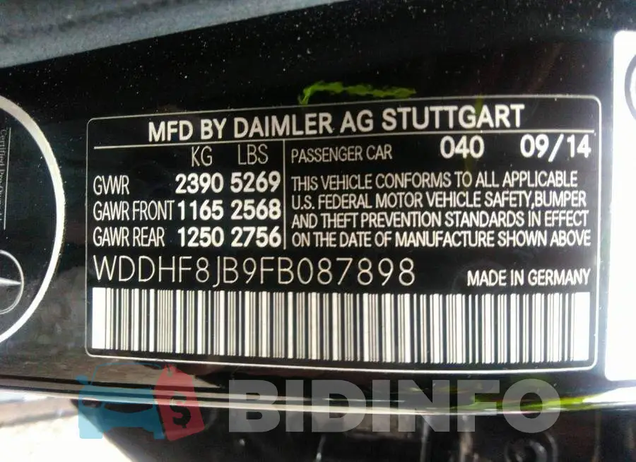 WDDHF8JB9FB087898 Photo# 9