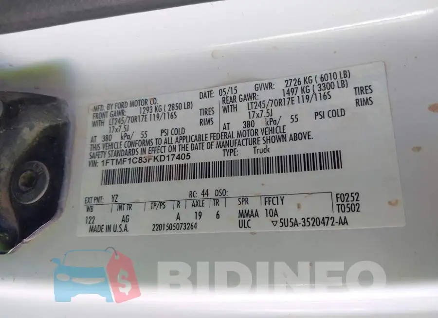 1FTMF1C83FKD17405 Photo# 9